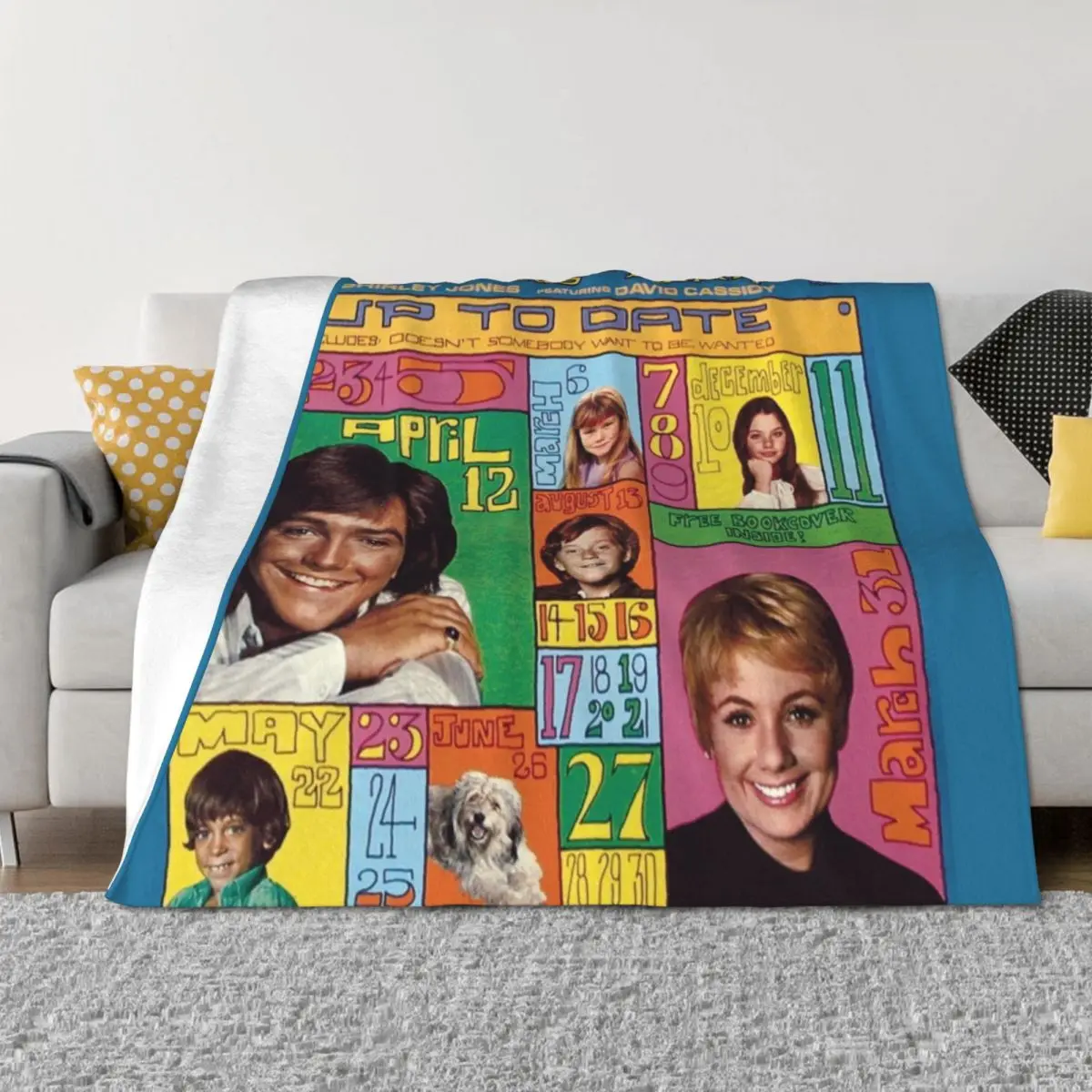 

Partridge Family - Up to Date Throw Blanket Multi-Purpose manga Designers Blankets For Bed Blankets