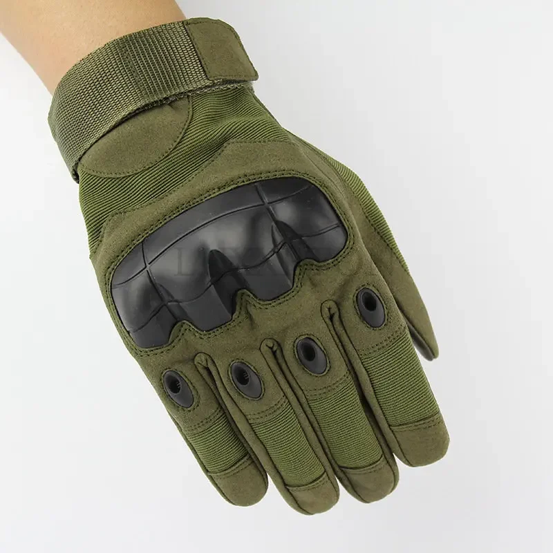 Touch screen tactical gloves Men\'s and women\'s color ball air gun combat motorcycle hard joint all finger military gloves