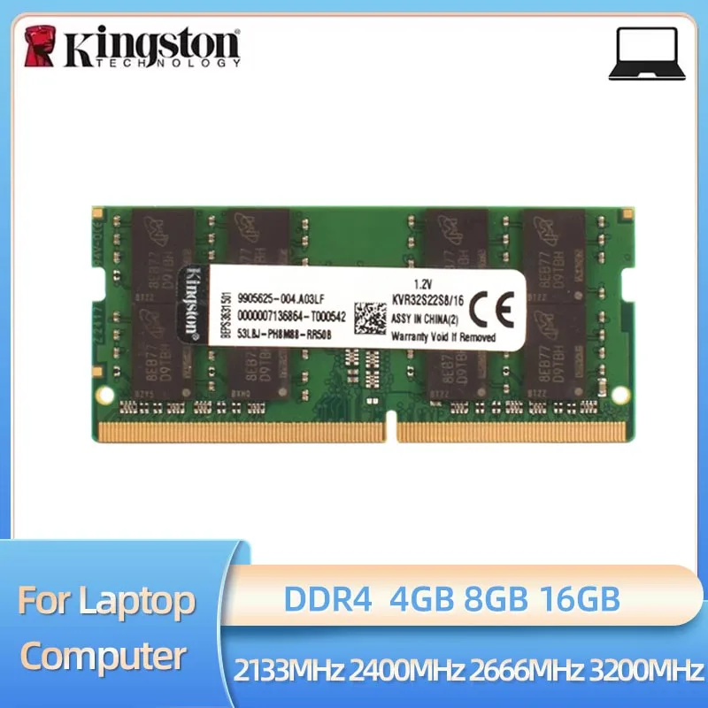 

Kingston Memoria RAM DDR4 4GB 8GB 16GB 3200MHz 2666MHz 2400MHz 2133MHz Laptop Memory PC4-21300 25600 SODIMM Notebook RAM