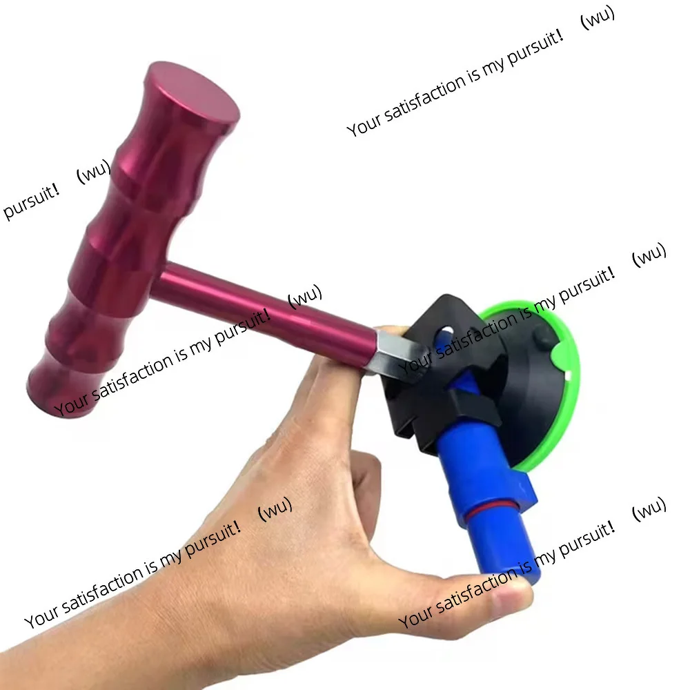 T-handle vacuum suction cup dent puller for body dent repair suction hand pump