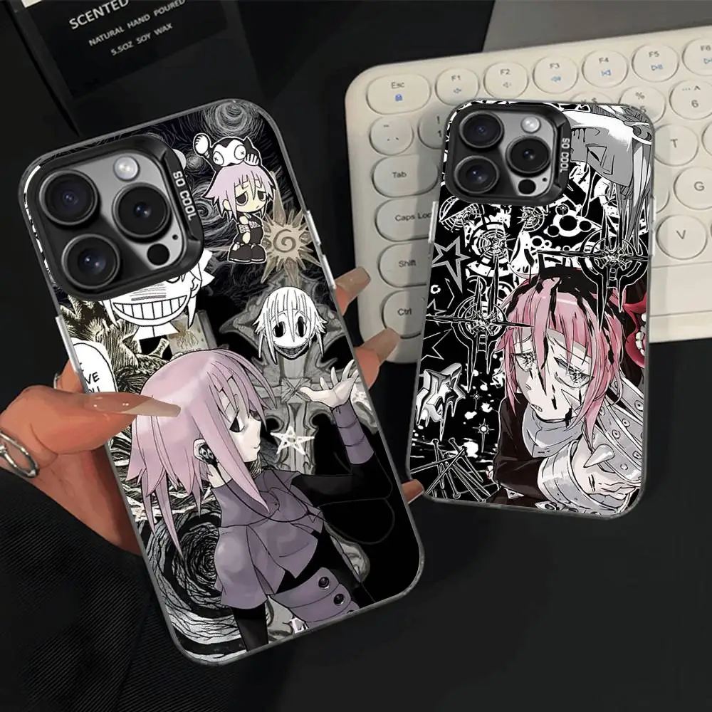 

Crona Soul Eater Phone Case For iPhone 16,15,14,13,12,11,Pro,Max,Plus,Mini,XS,SE Anti Fall Black Matte Hard Bumper