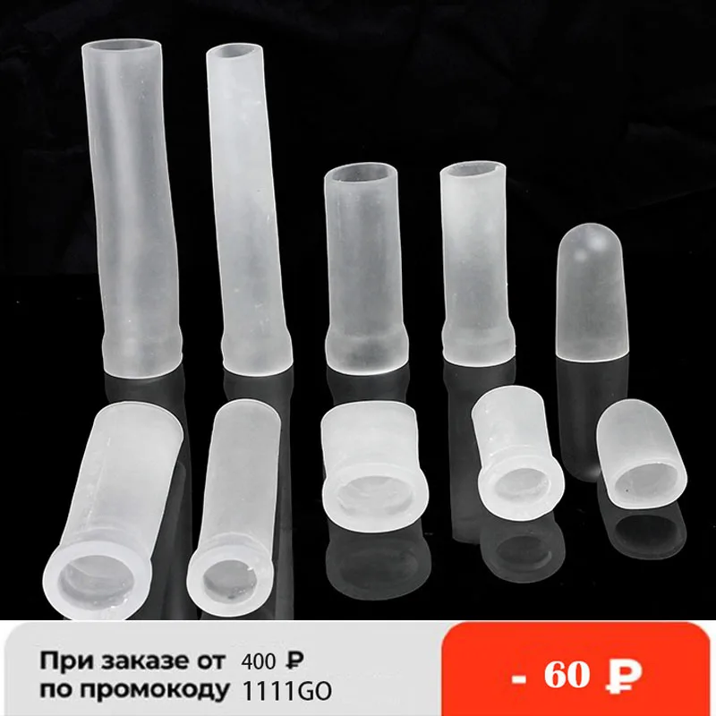 Sleeve for Penis Extender Pump Enlargement Accessories Silicone Glans Protector Cap Replacement for Dick Stretcher Clamping Kit