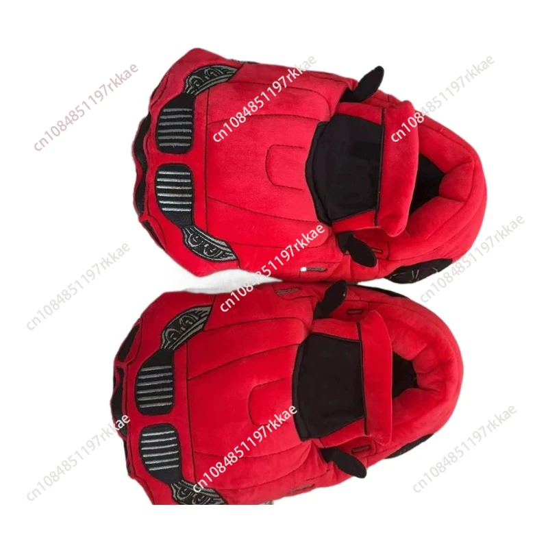 racing plush slippers toy Cotton Shoes Warm Home Plush Shoes Car Slippers