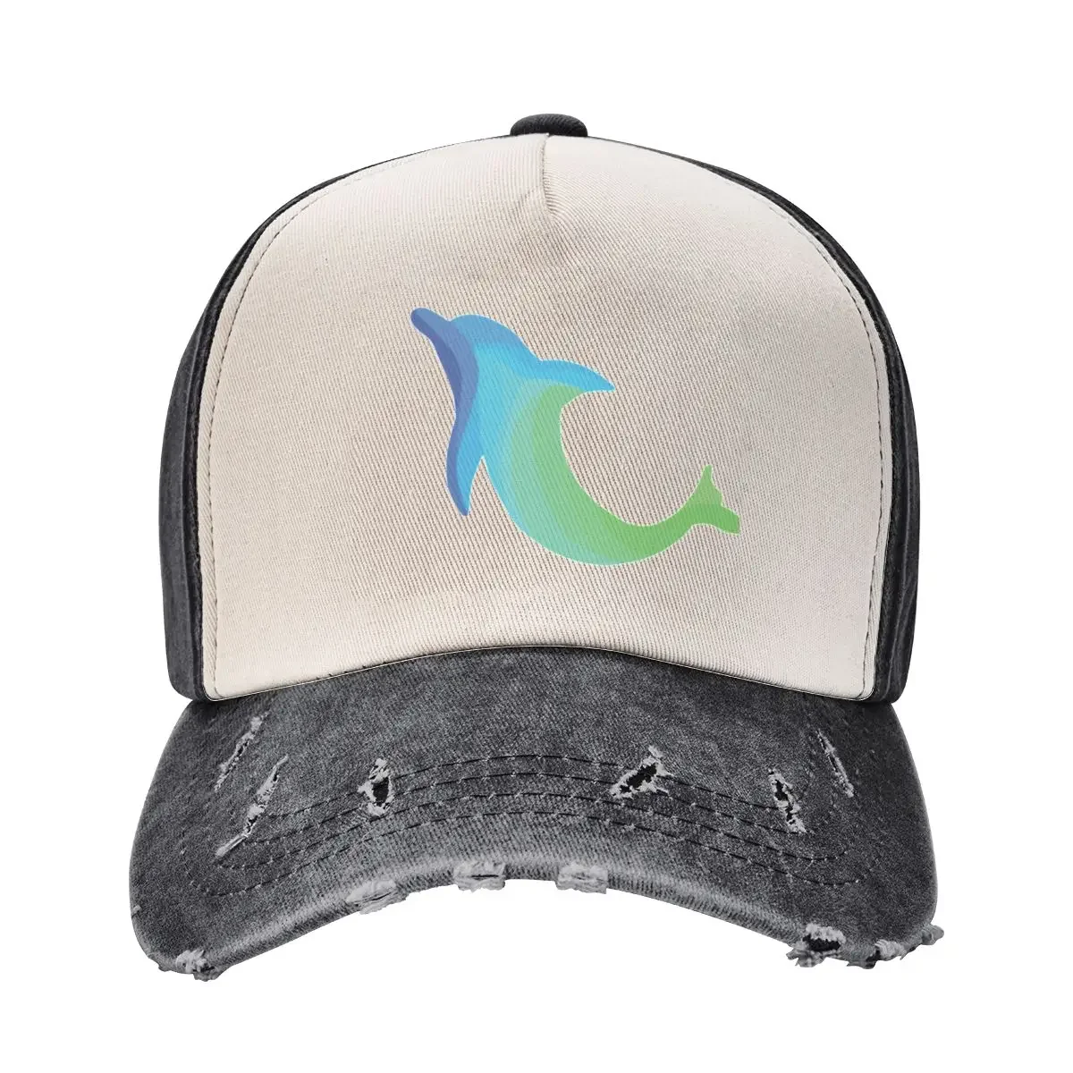 Colorful Jumping Rainbow Dolphin Baseball Cap Luxury Man Hat Trucker Cap New In Hat Rugby Women's 2025 Men's