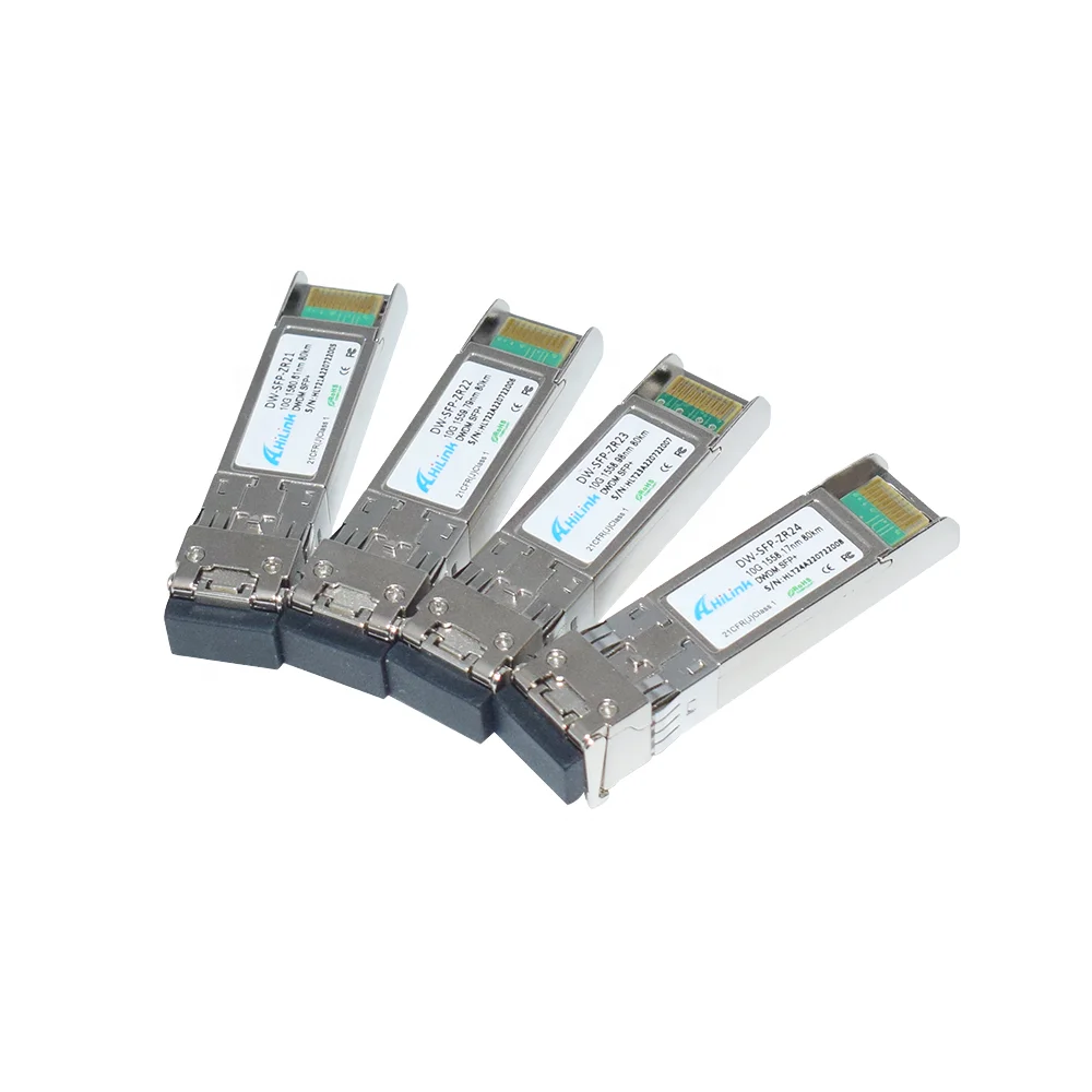 10G DWDM SFP + 80 км DDM Duplex LC SMF модуль приемопередатчика, совместимый бренд для телекоммуникационной передачи
