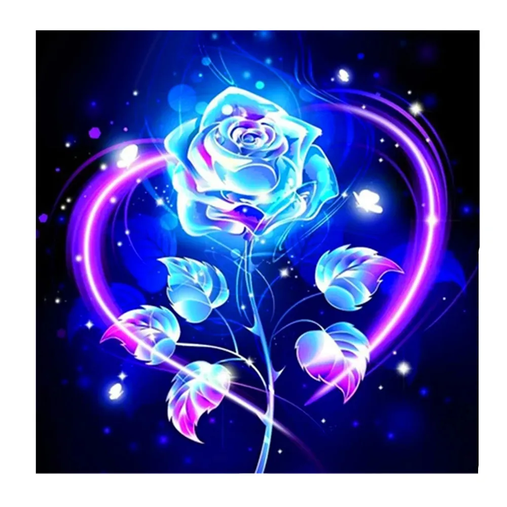 

Rose Diamond Painting 5D Diy Flower 3D Love Heart Diamond Embroidery Picture of Rhinestones Cross Stitch Home Decor