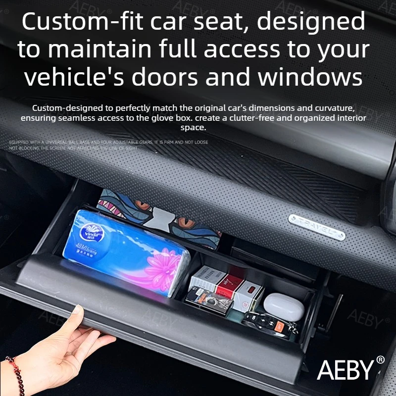 For Jetour T2 Glove box divider storage box insert tray,Glove box partition,Multiple compartments,Waterproof accessories