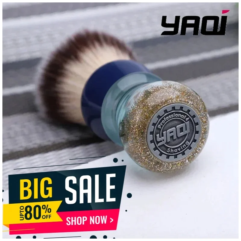 Atlantis Wet Shaving Brush YAQI 24mm Synthetic Hair Mens Shaving Brush Collectibles Birthday Gift For Boyfriend 2026