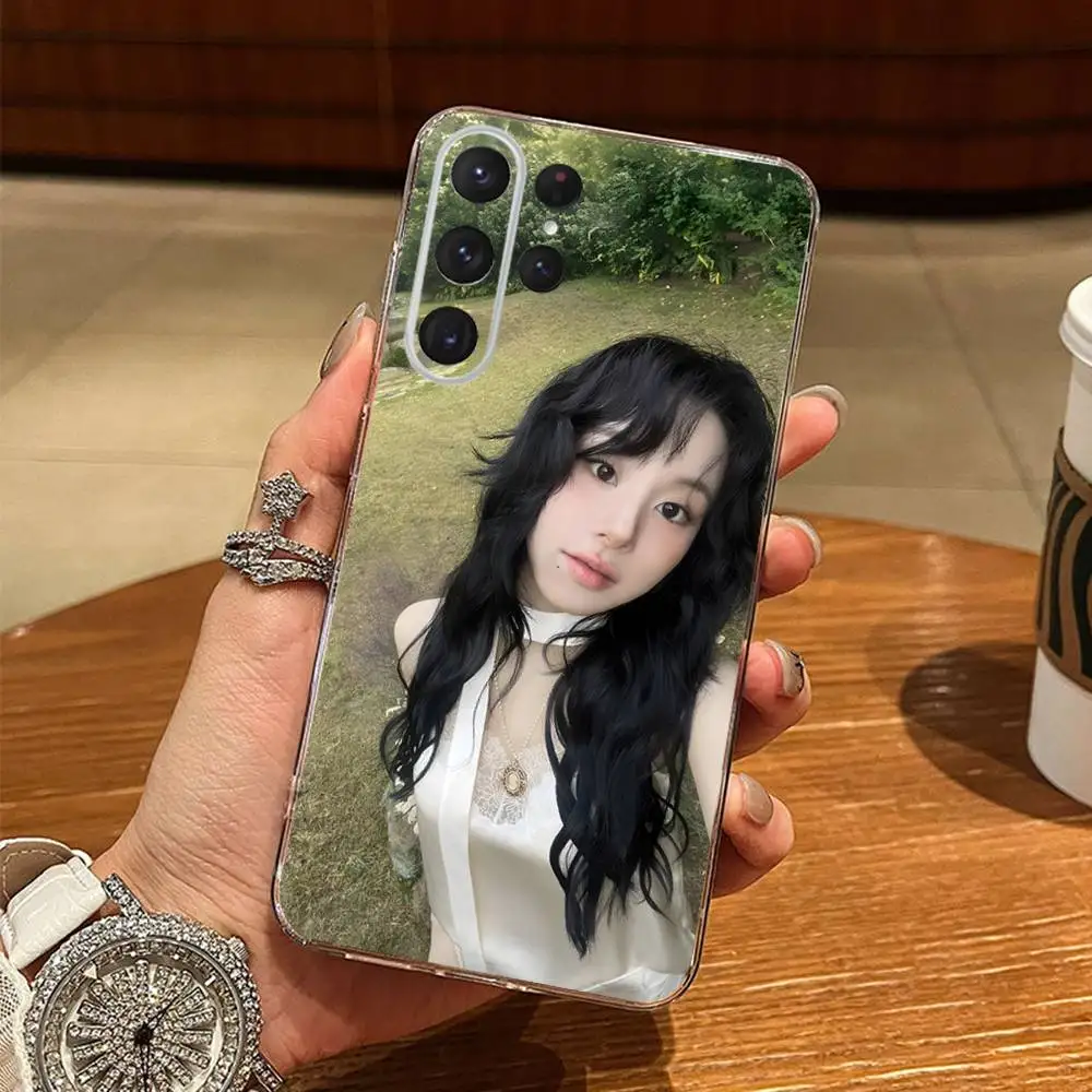 C-CHAEYOUNG T-Twice-s Funda de teléfono para Samsung S24,30,21,22,23,20 FE,lite,PIus,Ultra,5G,Nota,9,10 Funda transparente