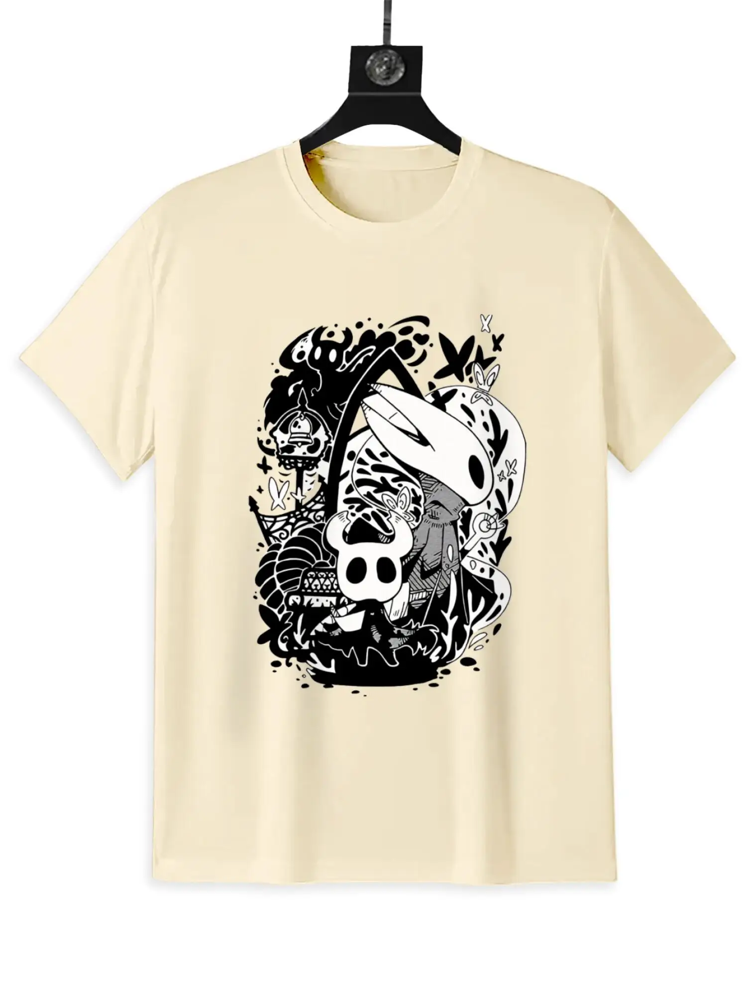 تي شيرت Hollow Knight Art، للرجال والنساء بجميع المقاسات