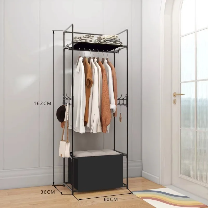 Hat Stand Shelfs Clothes Rack Jacket Kitchen Japandi Clothes Stand Cute Storage Garment Mueble Para Ropa Hallway Furniture