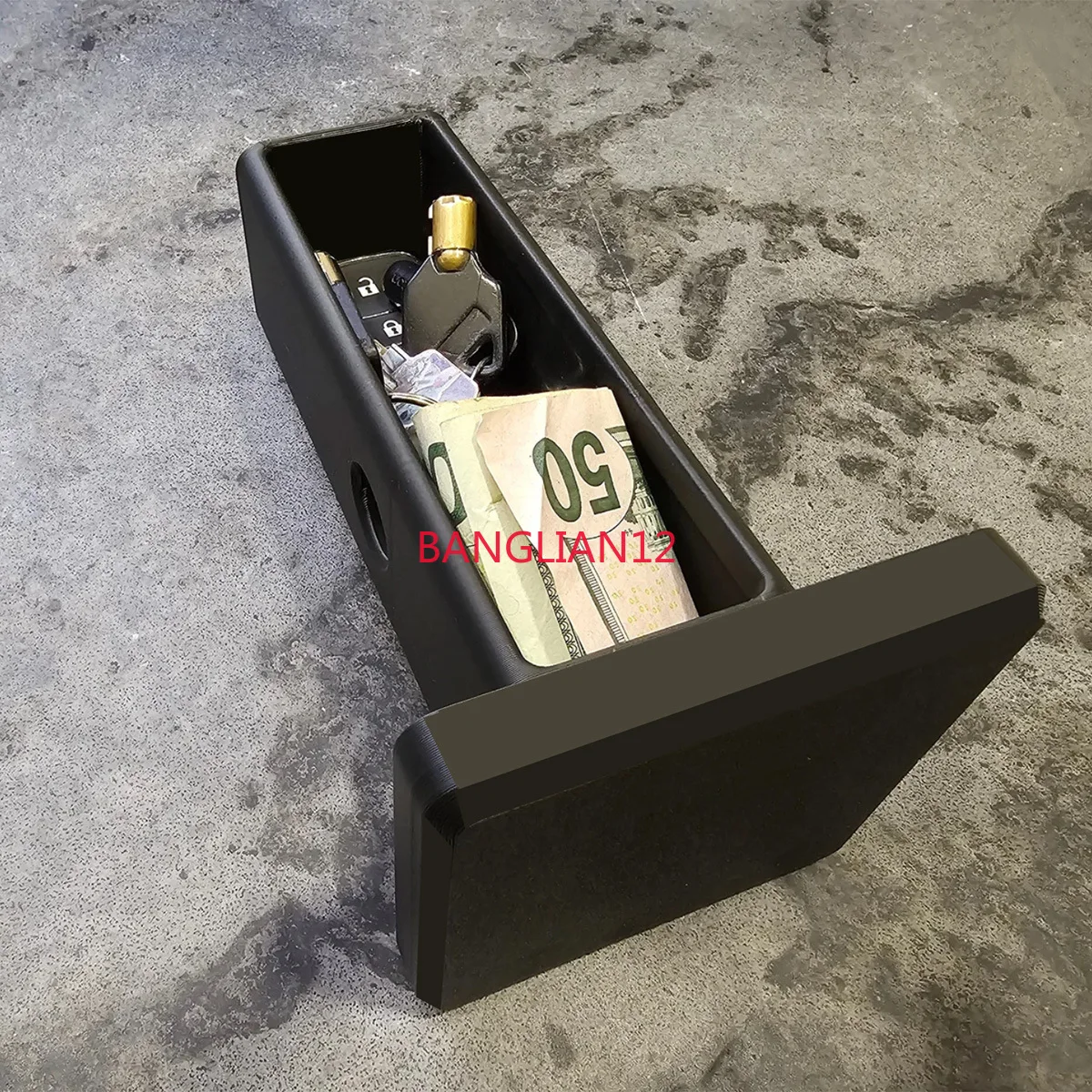 صندوق تخزين بأدراج مخفية لشريط المقطورة، غطاء غبار للفم المربع