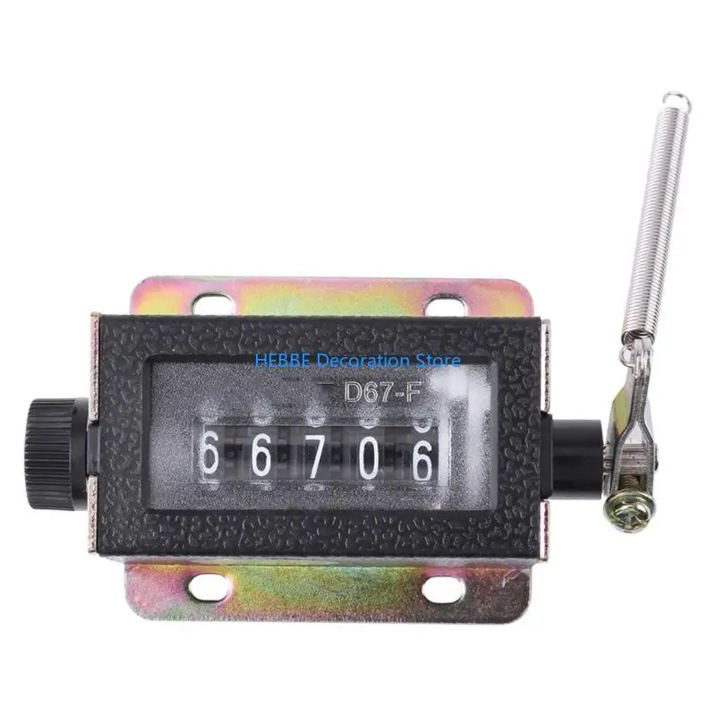 B0KC 5 Digit 0-99999 Manual Tally Pull Strokes Counter for Textile Machinery Industrial Presses Winding Mountain Applications