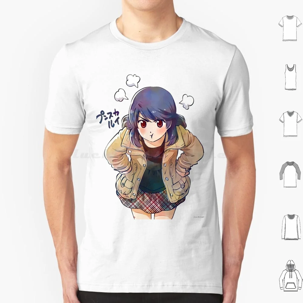Domestic Girlfriend-Cute Rui Baka Fanart ! T Shirt Big Size 100% Cotton Domestic Girlfriend Domestic Na Kanojo Rui Hina