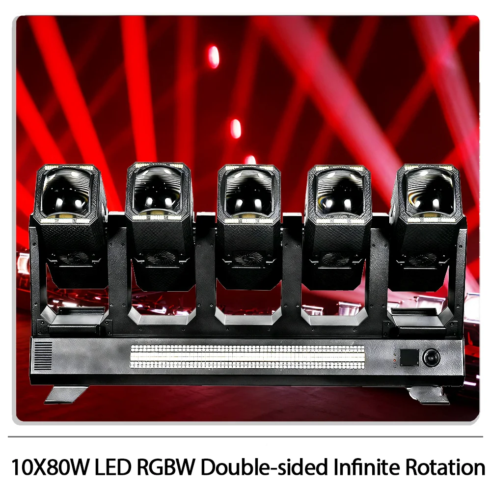 

10X80W светодиодный RGBW двухсторонний луч бесконечного вращения с подвижной головкой и кольцом управления DMX512 RDM для DJ, дискотеки, бара, клуба