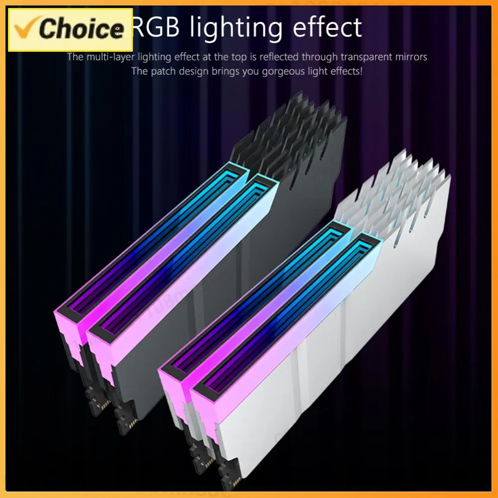 

Memory Module Heatsink DDR4 DDR5 Heat Cooler Radiator 5V 3PIN ARGB AURA Sync Aluminum Alloy Heat-resistance Computer Accessories