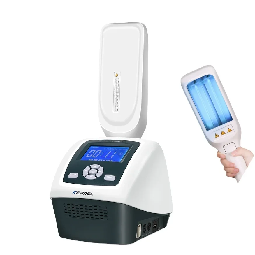 

Factory Price KN-4006BL CE USA 510K Cleared Handheld 311nm Narrowband UVB Phototherapy for Vitiligo Psoriasis Eczema Treatment