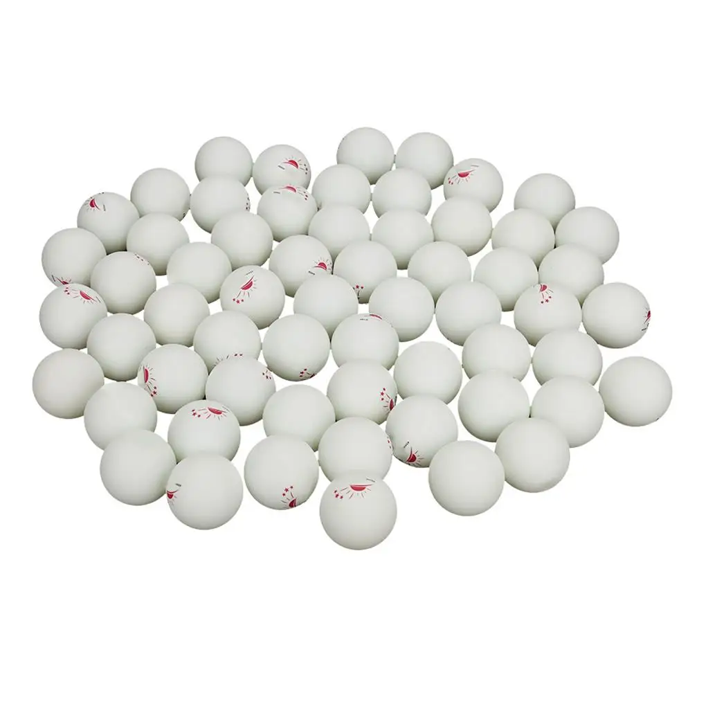 60 Pcs 3-Star Table Tennis Ball Ping Pong Balls for Competition Training Entertainment (White)