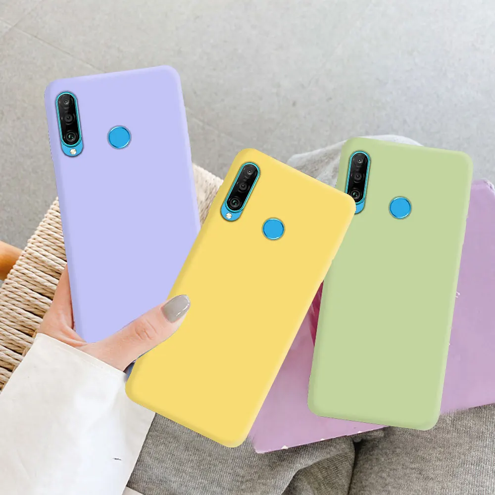 Liquid Silicone Phone Case for Huawei P30 lite P40 lite E Y6 Y7 Y9 Prime 2019 Y6P Y7P Y8S P Smart 2019 P Smart Z Cover Fundas