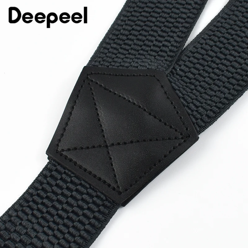1Pc 3.8*125cm Adult Men's Suspenders Wide Elastic Braces 4 Clip Strap Suspender for Pants Man Harness Jockstrap Accessories