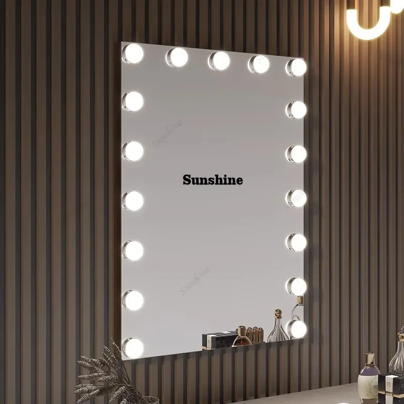 Nordic Light Mirror Bathroom Safe Hotel Universal Funky Unique European Clear Mirror Dressing Table Espelhos Room Decorations  F