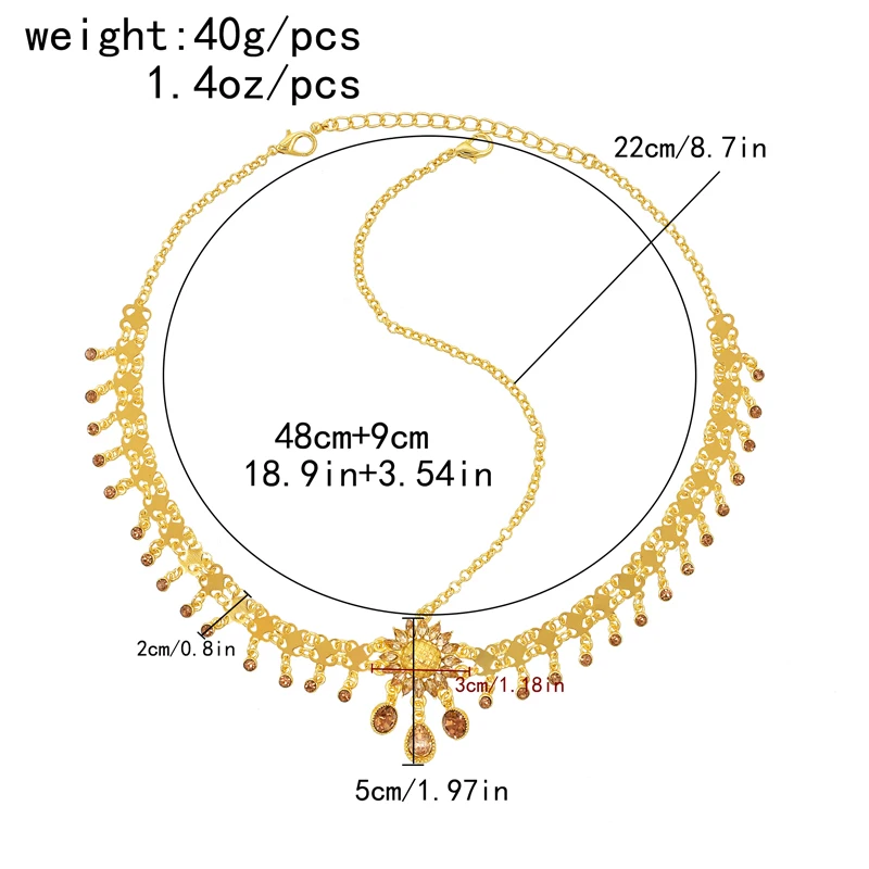 Rhinestones Women Headband Ethnic Sunflower Pendant Statement Hair Jewelry Bohemian Gypsy Chains Headband Feminina