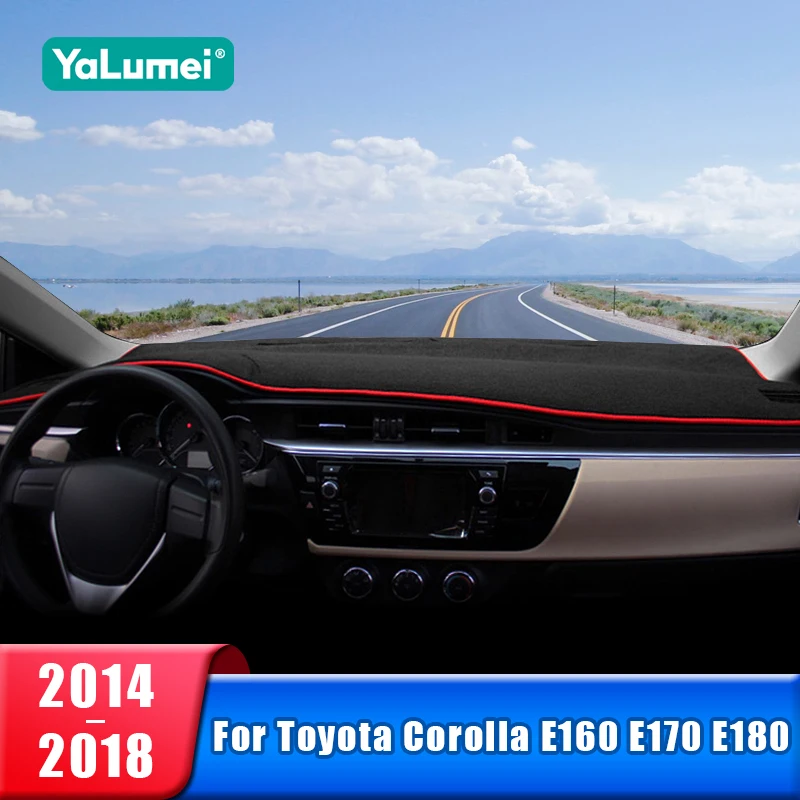 

For Toyota Corolla E160 E170 E180 2014 2015 2016 2017 2018 Car Dashboard Sun Shade Cover Mat Non-slip Pad Accessories