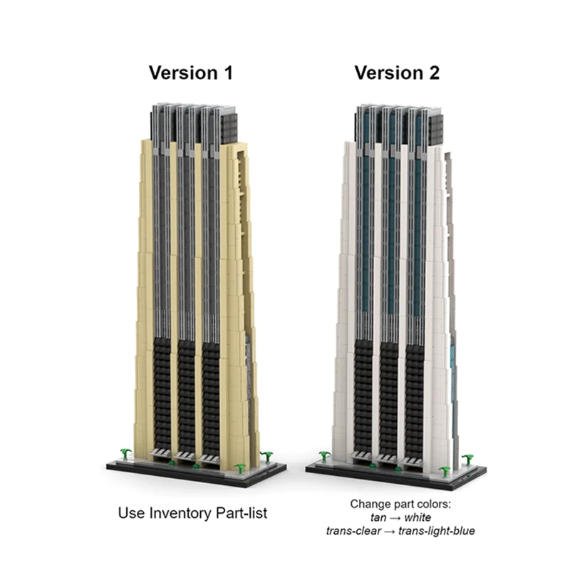 2474 pezzi MOC L'indice Dubai Modello architettato in scala 1 Blocchi di costruzione idea giocattolo Educazione Regali di Natale Mattone Compleanno per bambini