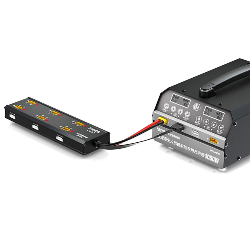 New G630 6-in-1 Charging Hub with PC1080 Charger Radio Control Charging Management System for U-AV Agricultural Dr-one Batteries view 2