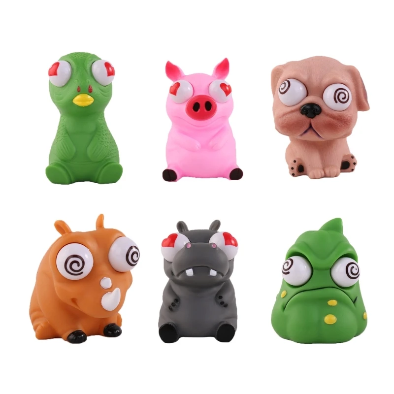 EyePop Fidgets Dog/Pig Squeeze Toy Autistic Kids Pinch Toy Practical Joke Props