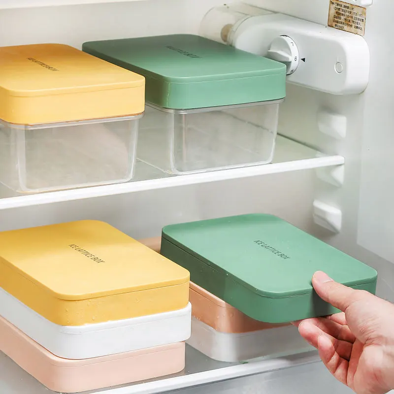 Ice Cube Tray Silicone Mold with Lid Storage Box 35/70-cube Easy Release Ice Cube Molds Kitchen Bar DIY Iced Drink Maker Tools view 4