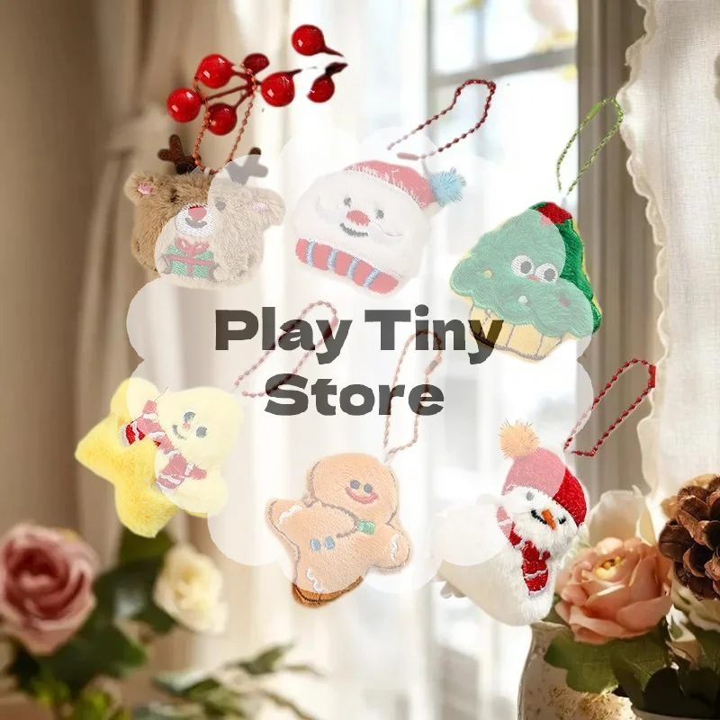Новинка-новогоднего-подарка-Плюшевый-брелок-Санта-Клауса-и-снеговика-Подвесное-украшение-для-рождественского-рюкзака-с-героями-мультфильмов