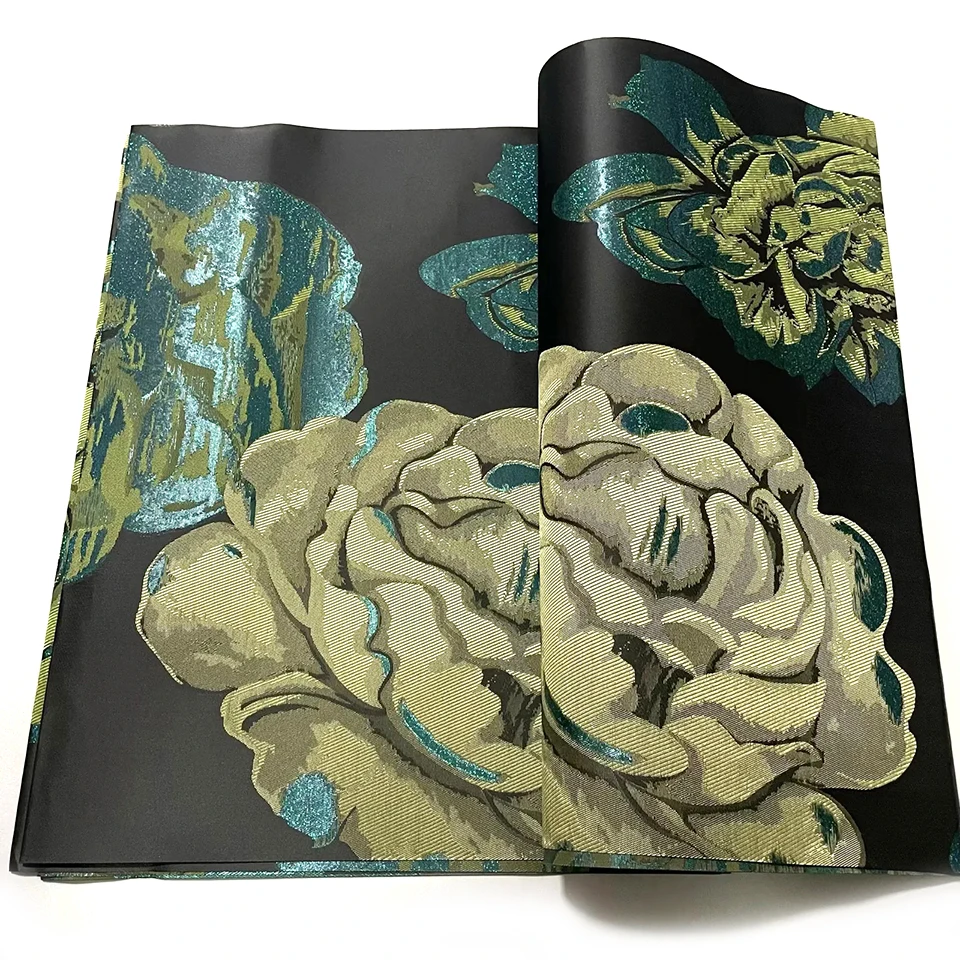 

African Damask Fabric for Gele Making, Luxury Sego Headtie Textile 2.5 Yards, Nigerian Wedding Party Head Wrap Sewing TXH-19-11