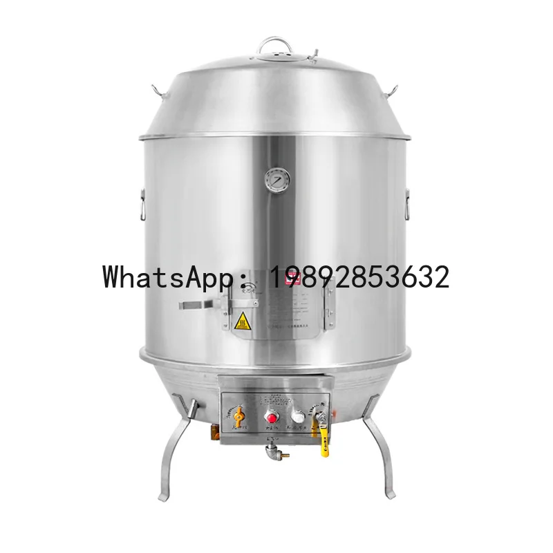 

Stainless steel double-layer charcoal gas roasting oven, project oven, roasting oven, suckling pig hanging oven