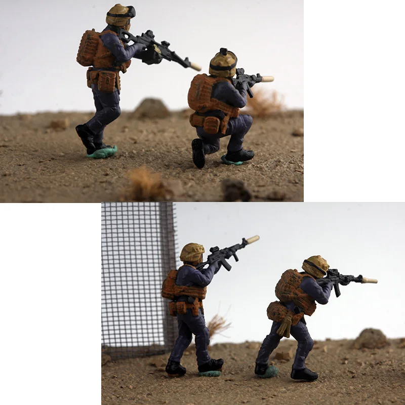 Figurki akcji w skali 1/72, 4 sztuki, rosyjskie żołnierze specjalnych sił pancernych, model do samodzielnego montażu, akcesoria do scen, zabawki kolekcjonerskie.