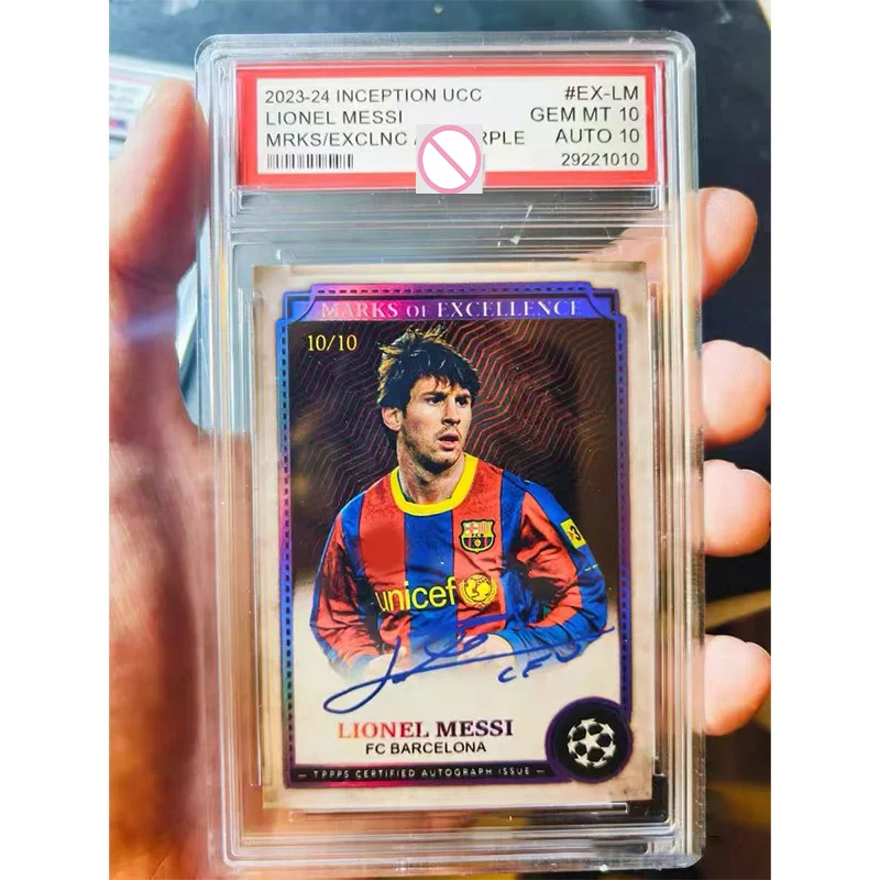 DIY Cristiano Ronaldo and Lionel Messi Trading Cards Excellence Card Signatures Excellence Markings Limited Edition Signed Cards view 2