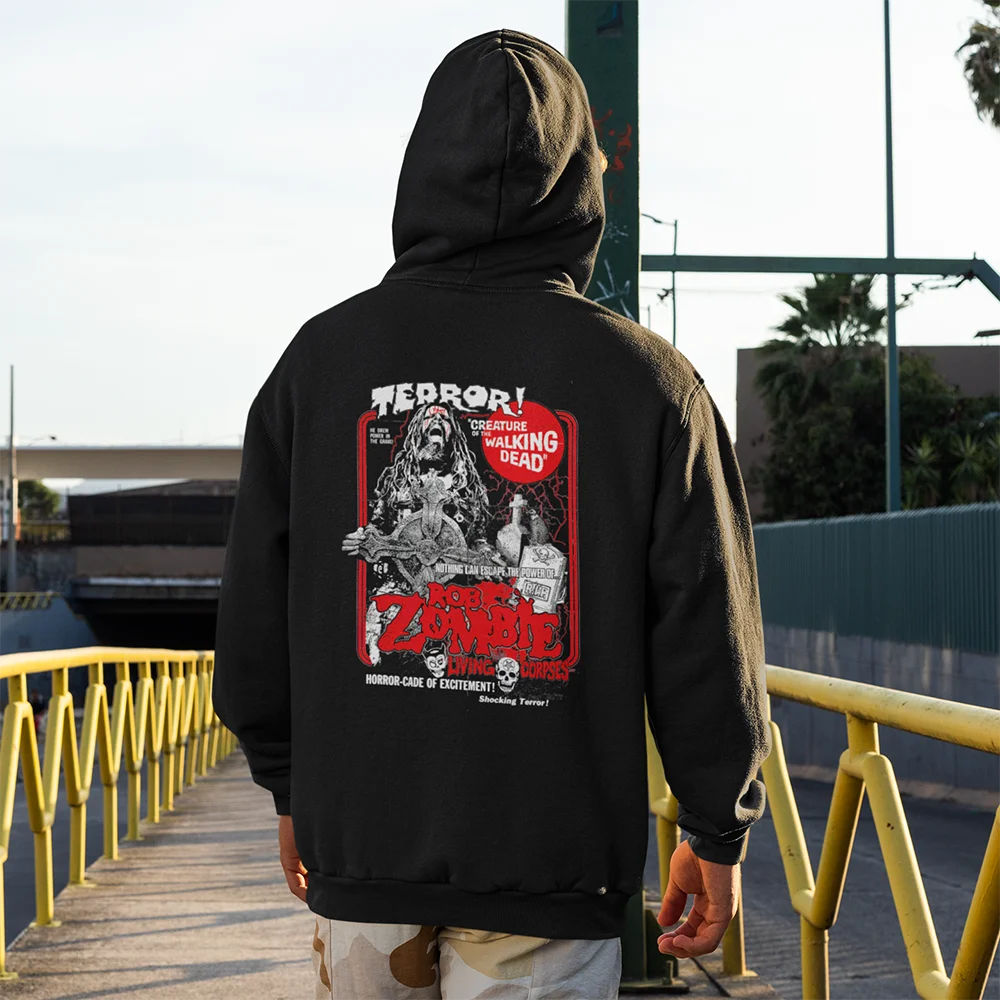 Rob Zombie Creature Of The Walking Dead The devils rejects  house of 1000 corpses horror movie men's Double-sided Printed Hoodie