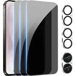 3 STKS Privacy Screen Protector Camera Lens Bescherming Voor iPhone 16 Pro Max 15 Plus 14 13 Mini 12 11 Anti-Spy Gehard Glas Film