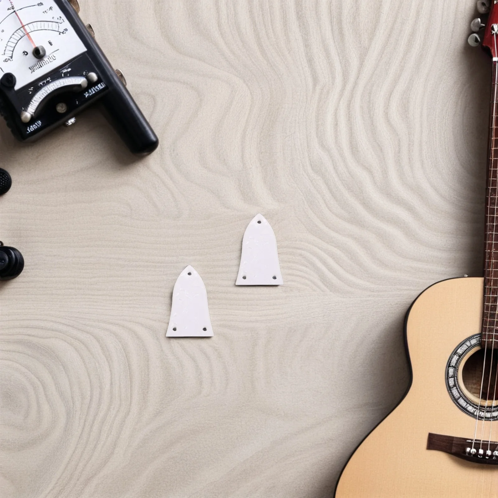 

10Pcs Metal Guitar Truss Rod Cover White Bass Neck Plate Replacement Electric Guitar Parts Truss Rod Cover Plate