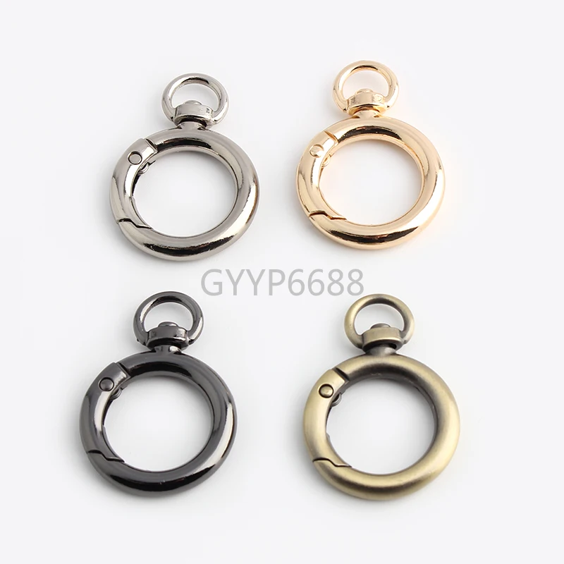 10-50-100buah 4 Warna 41X19Mm 3/4 "Gesper Dompet Logam Gantungan Kunci Dapat Dibuka untuk Tali Tas Tangan Aksesori Gesper Anjing