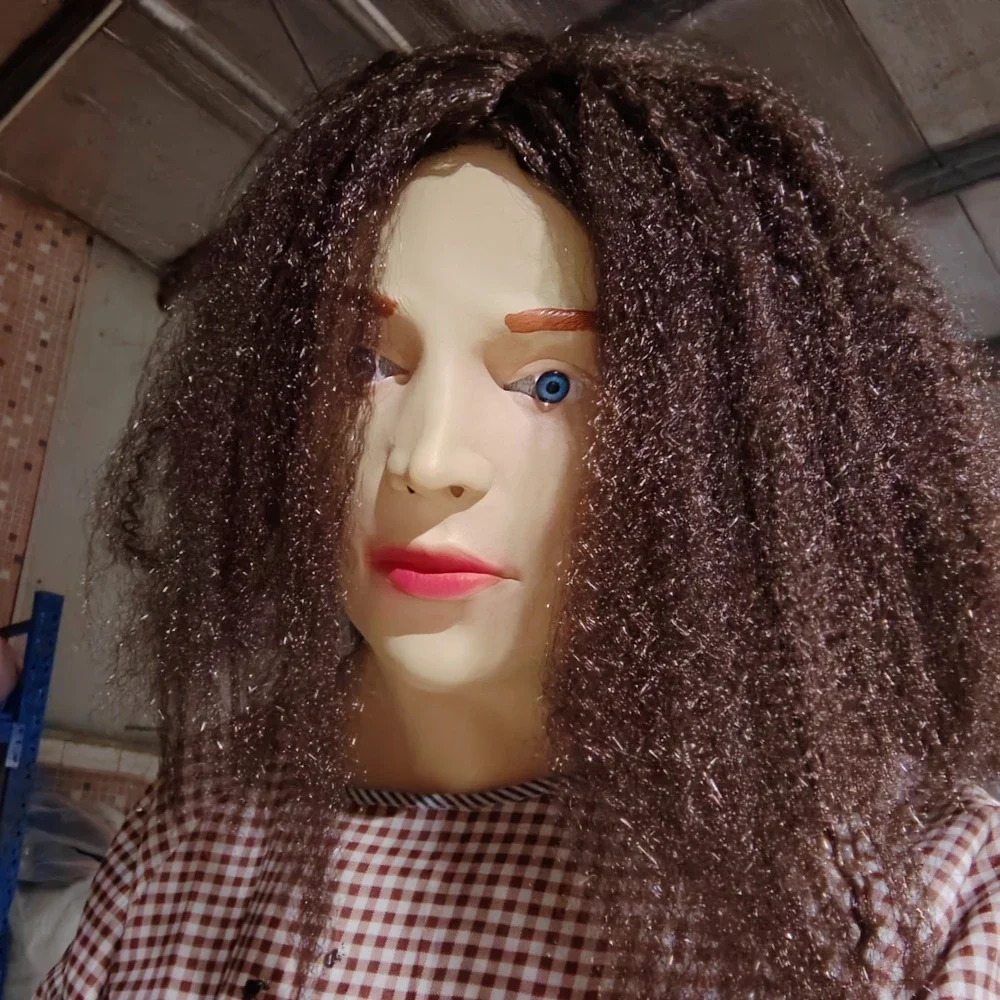 Various Realistic Old Man Mask With Wig Realistic Granny Latex Mask Scary Wrinkle Mask Halloween Cosplay Costume Prop Party Mask