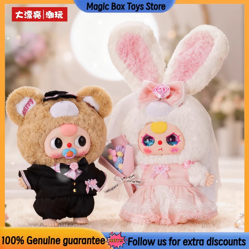 

New Baby Three Lovely Wedding 400% Series Blind Box Cute Big Vinyl Doll Trendy Decoration Figurines Mystery Toy Girl Friend Gift