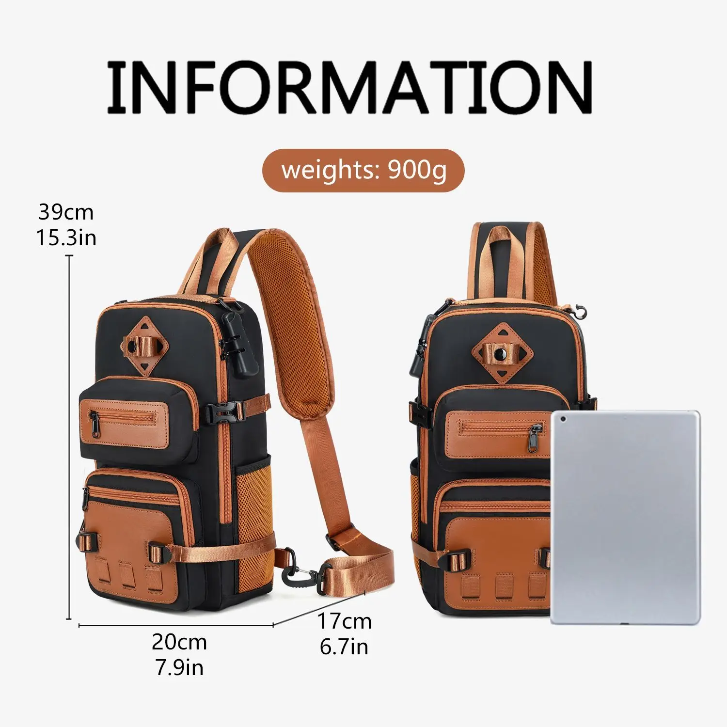 Men's Waist Bag Tactical Fanny Pack 90° Open Anti-Theft Password Lock Sling Chest Bag Lightweight Outdoor Travel Shoulder Bag