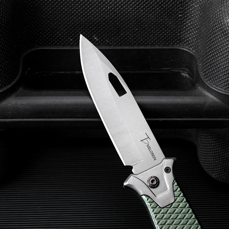 Household multi-function sharp folding knife stainless steel outdoor camping portable knife sharp self-defense portable folding