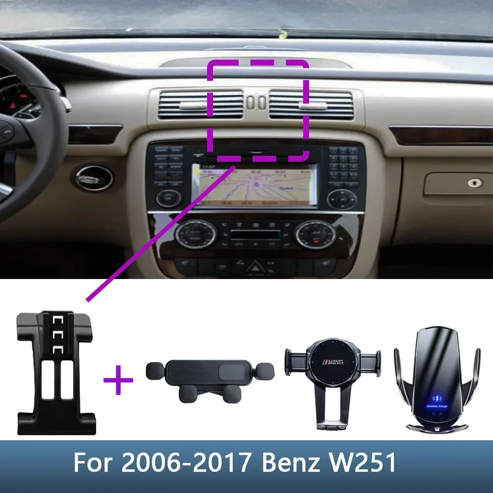 

Car Phone Holder Screen For Mercedes Benz R Class R320 R500 W251 2006 2007 2008-2015 2016 2017 Special Fixed Bracket Base