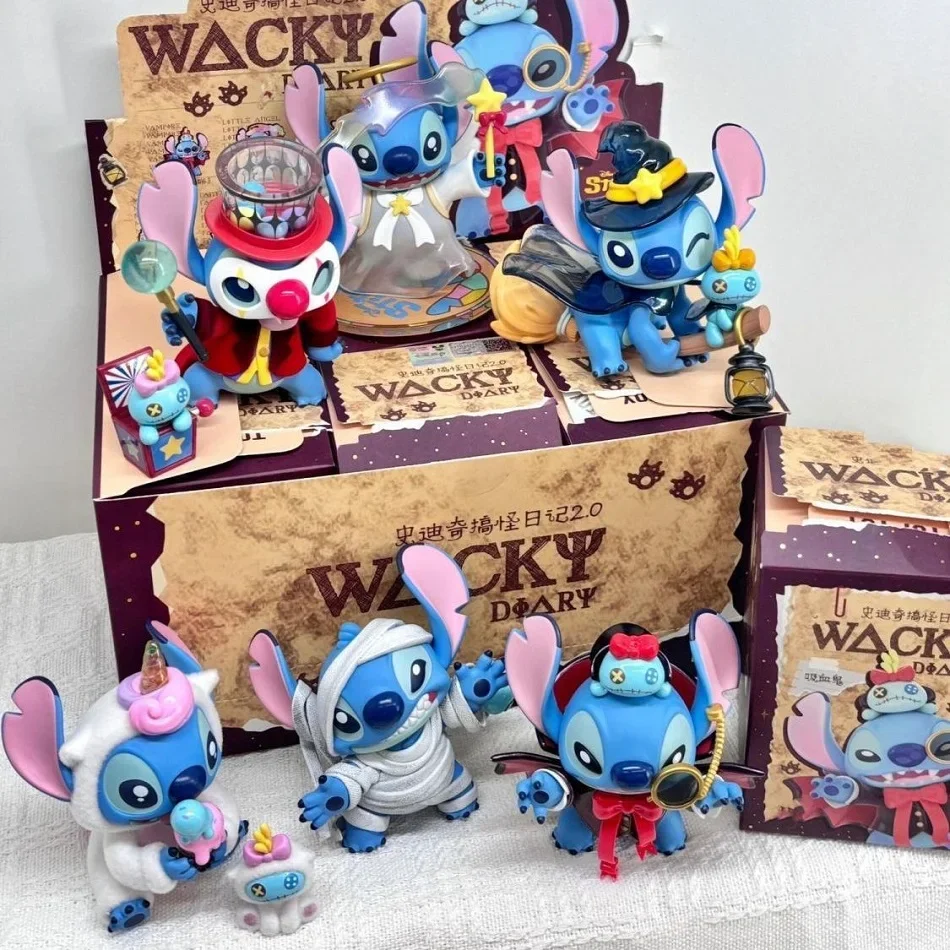 @@@New Stitch Blind Box Authentic Disney Stitch Funny Diary Series Tide Play Cute Hand Model Decoration Holiday Gifts To Friends