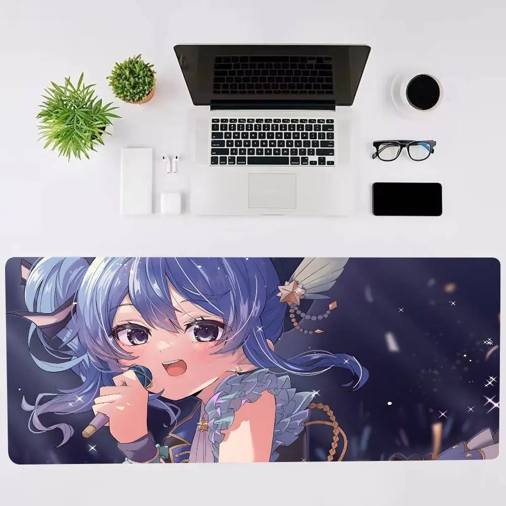 لوحة ماوس Hololive Hoshimachi Suisei غير قابلة للانزلاق مناسبة لأجهزة الكمبيوتر المكتبية وأجهزة الكمبيوتر المحمولة والألعاب الرياضية الإلكترونية وحصير مكتبي XXL ولوحة المفاتيح