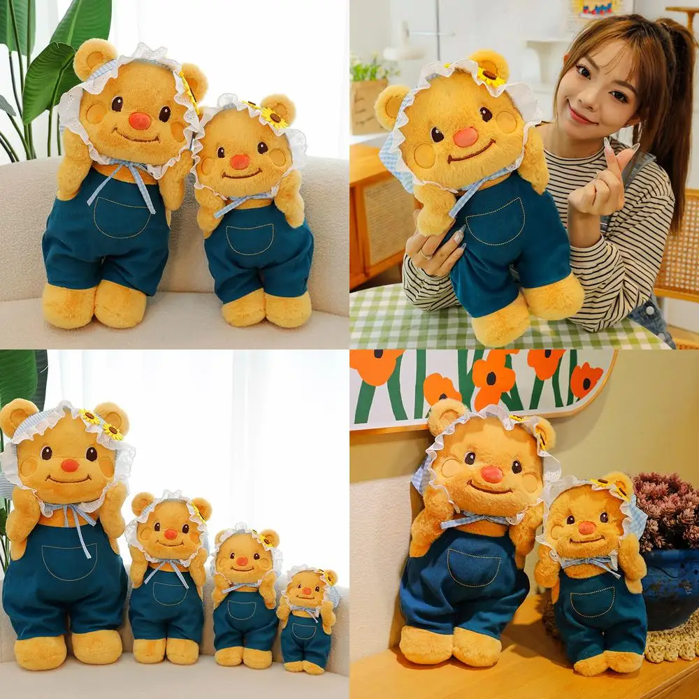 

Kawaii плюшевая игрушка-бабочка в джинсовом наряде, мягкая кукла, милый подарок на день рождения для детей, плюшевая подушка, мягкий приятный медведь