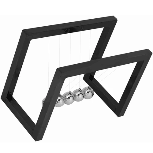 뉴턴 진자 밸런스 공 영구 모션 데스크탑 장난감, 과학 물리학 도구, 성인 및 어린이용 책상 스트레스 완화제 