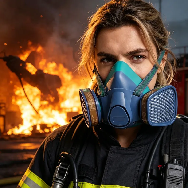 Pesticides Security Protection Respirator Mask Half Mask Gas Mask Safe Reusable Respiratory Protection Against Dust Chemicals